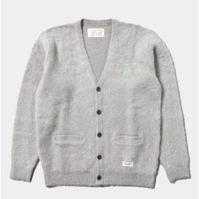 ワコマリア MOHAIR CARDIGAN 中指 バーガンディ レア セレブ