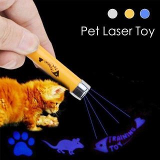 猫 のおもちゃ LED ライト 魚型　電池付きですぐ遊べます(猫)