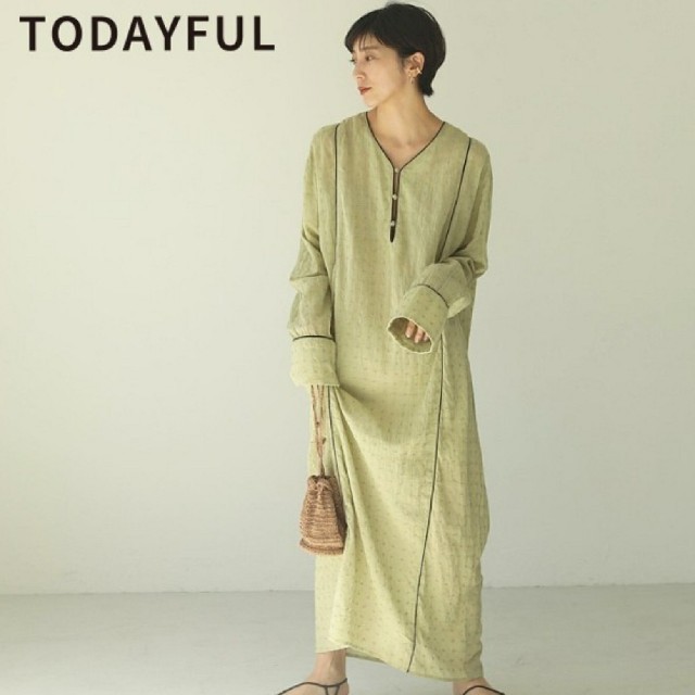 ワンピースTODAYFUL Embroidery Voile Dress