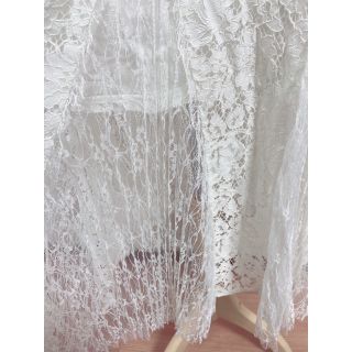 タダシショウジ(TADASHI SHOJI)の新品 36 GLADITH 総レース ミモレ丈 スカート WL7109SNT(ロングスカート)