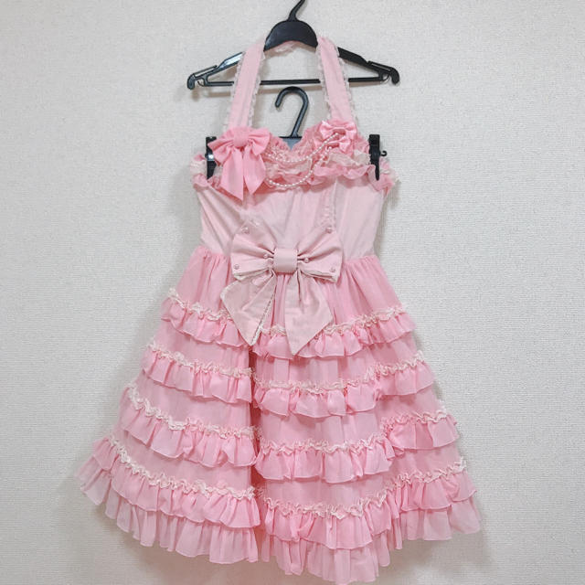 Angelic Pretty ホルターネックジャンパースカート 独特な 【送料無料