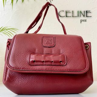 セリーヌ(celine)の美品 CELINE オールドセリーヌ レザーショルダーバッグ 正規品 (ショルダーバッグ)