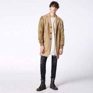 ディーゼル(DIESEL)のDIESEL W-CUSTOMIZ メルトンウール MA-1 ボンバーコート b(フライトジャケット)