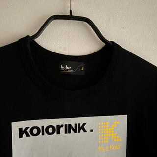 kolor - kolor 20ss Tシャツ サイズ2 ブラック 完売品 VHSの通販 by