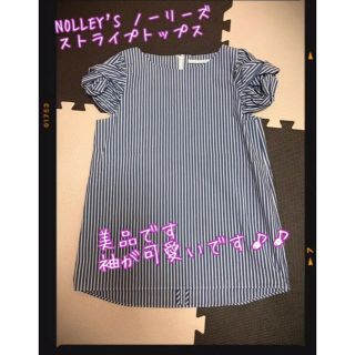 ノーリーズ(NOLLEY'S)のお値下げ♡美品☆ノーリーズ NOLLEY'S ストライプトップス ブラウス(シャツ/ブラウス(半袖/袖なし))