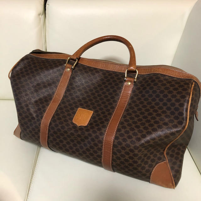 celine(セリーヌ)の【値下‼️】セリーヌ ボストンバッグ マカダム柄 茶色 ブラウン レディースのバッグ(ボストンバッグ)の商品写真