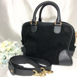 ロエベ(LOEWE)のロエベ　アマソナ　黒　2way　ハンドバッグ　美品★(ハンドバッグ)