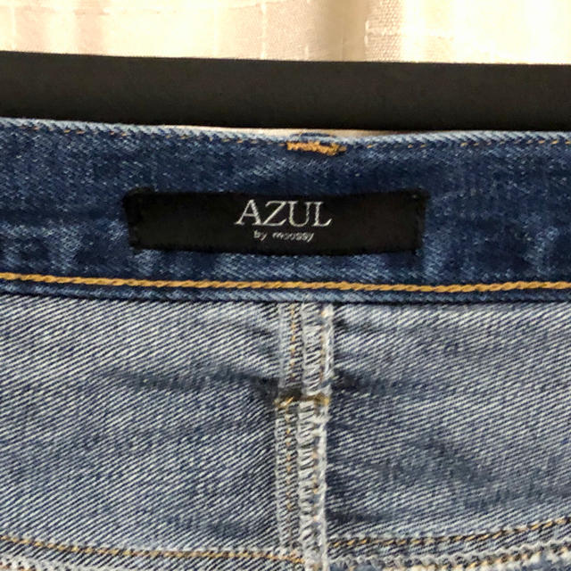 AZUL by moussy(アズールバイマウジー)の【AZUL BY MOUSSY】デニムタイトスカート レディースのスカート(ロングスカート)の商品写真