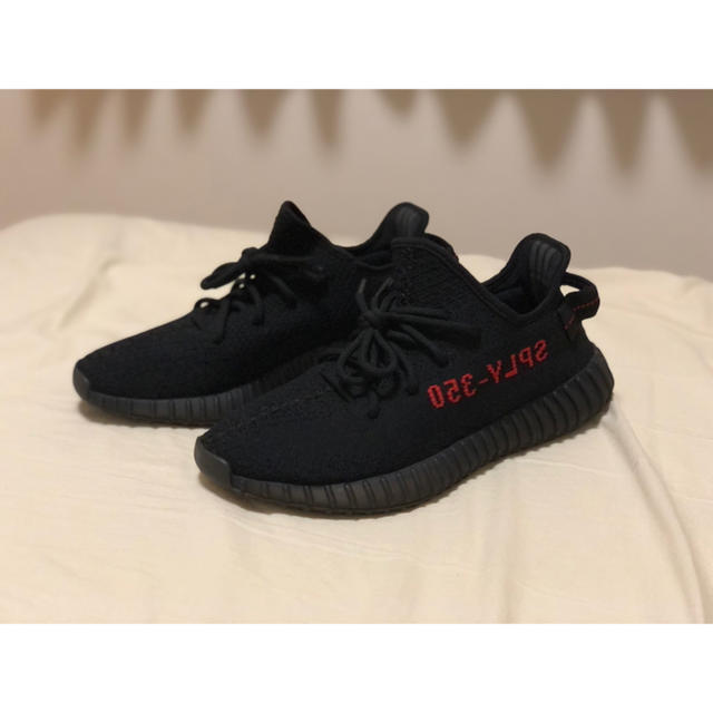 【明日迄値下】YEEZY BOOST 350 V2 CP9652 BRED 26スニーカー