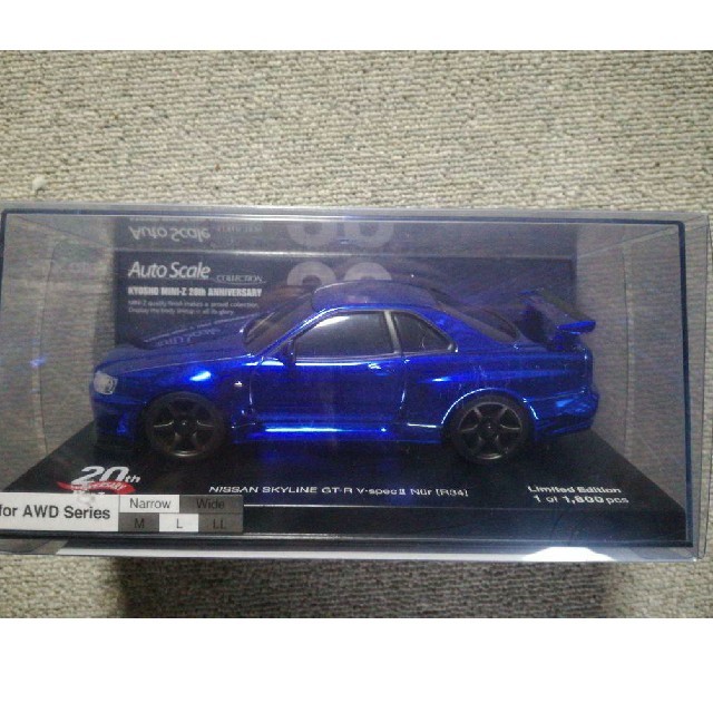 限定品!R34 クロームブルー ミニッツ 20th Anniversaryスペシ