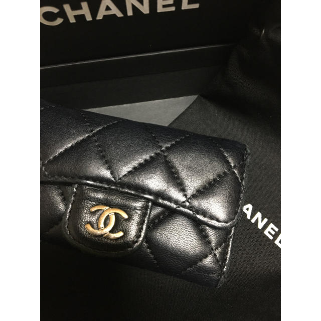 CHANEL - CHANEL/シャネル☆マトラッセ ラムスキン 6連キーケース☆SV