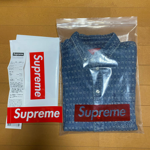 Supreme Jacquard Logos Denim Shirt