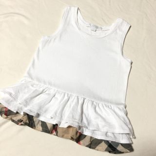 バーバリー(BURBERRY)のバーバリー　Burberry ペプラム　タンクトップ(Tシャツ/カットソー)