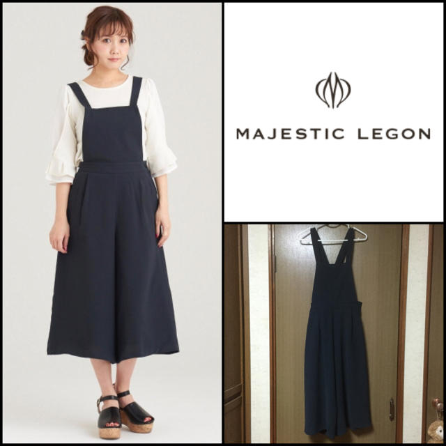 MAJESTIC LEGON(マジェスティックレゴン)の 2016/SS ガウチョサロペット レディースのパンツ(サロペット/オーバーオール)の商品写真