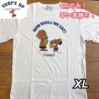 ピーナッツ(PEANUTS)のXL 1点のみ！新品 ハワイ限定　モニホノルル 日焼けスヌーピー Tシャツ(Tシャツ/カットソー(半袖/袖なし))