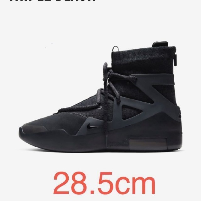 メンズ28.5cm AIR FEAR OF GOD 1 TRIPLE BLACK