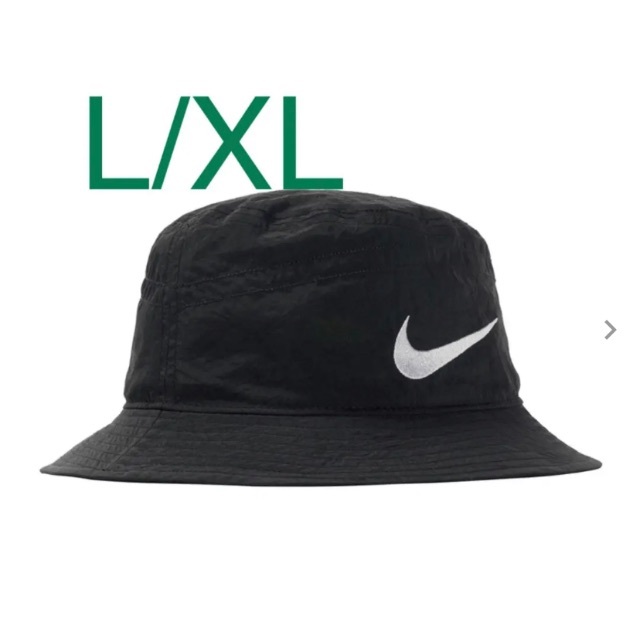 ハットStussy Nike bucket hat  L/XL  Black