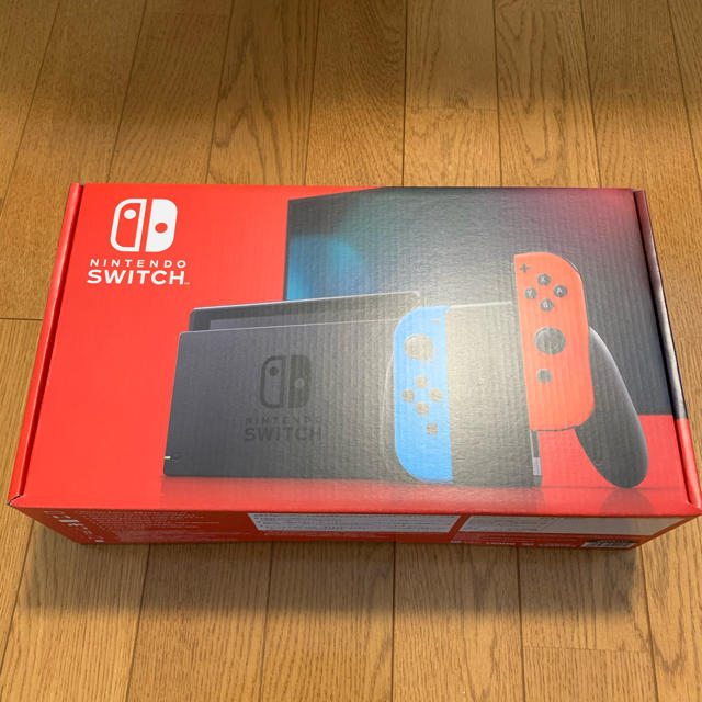 Nintendo Switch(ニンテンドースイッチ)の本日発送！任天堂スイッチ　ネオン　新品未使用　Switch エンタメ/ホビーのゲームソフト/ゲーム機本体(家庭用ゲーム機本体)の商品写真