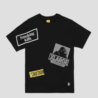 エクストララージ(XLARGE)の【FR2 × XLARGE】 Random Logo Tee  ブラックMサイズ(Tシャツ/カットソー(半袖/袖なし))