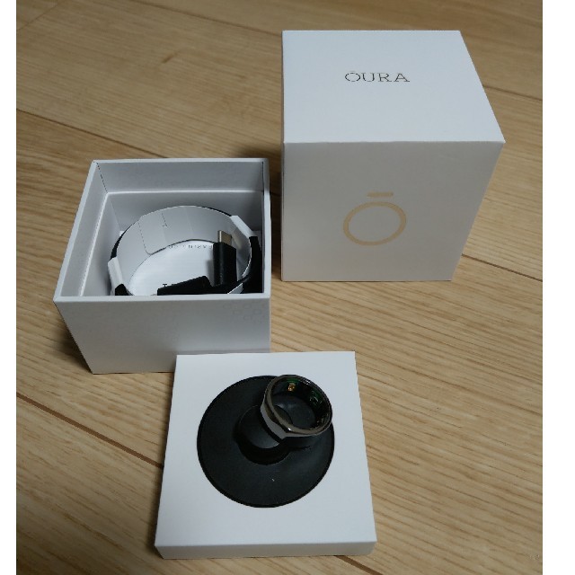 oura ring heritage black, US9(オーラリング )-