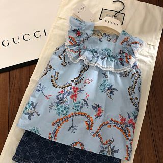 グッチ(Gucci)の【お取置き中】グッチチルドレン 新品ブラウス 5(Tシャツ/カットソー)