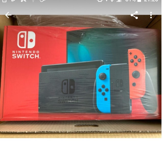 ニンテンドースイッチ 新品 未開封ネオンブルー/ネオンレッド