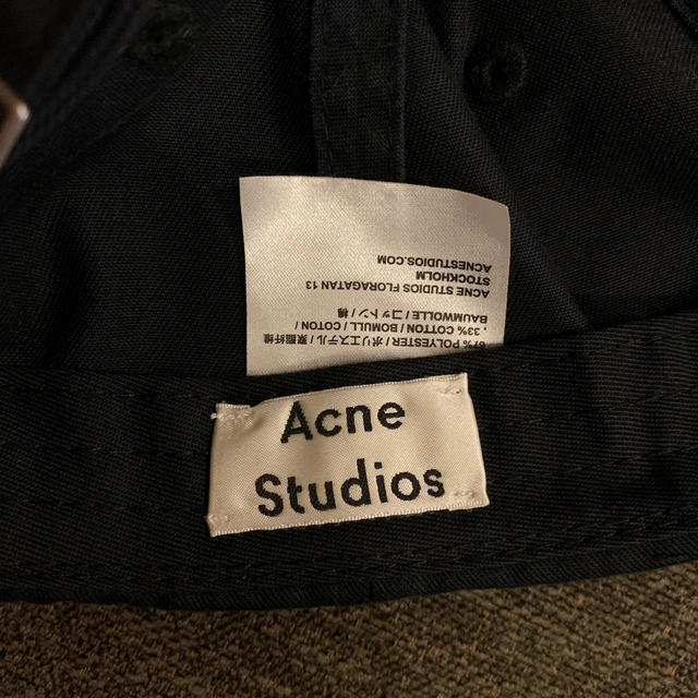 ACNE(アクネ)のacne studios アクネ cap ベースボール キャップ black メンズの帽子(キャップ)の商品写真