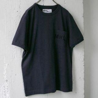 マーガレットハウエル(MARGARET HOWELL)のMHL Tシャツ　ネイビー　Lサイズ(Tシャツ/カットソー(半袖/袖なし))