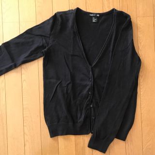 ザラ(ZARA)の新同 H&M カーディガン 黒(カーディガン)