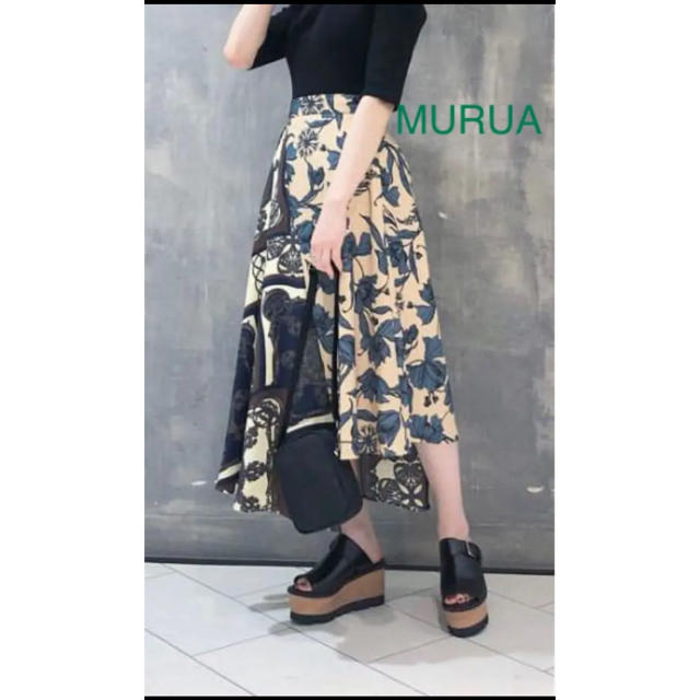 MURUA ムルーア アウトラインフラワースカート 新品未使用