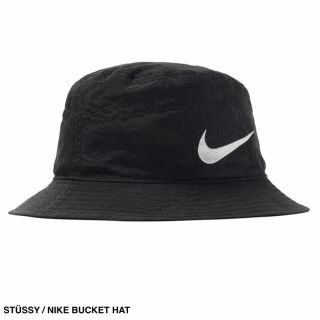 ステューシー(STUSSY)のSTUSSY NIKE BUCKET HAT BLACK S/M(ハット)