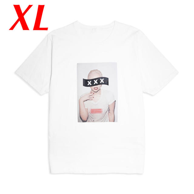 【即完売品】GOD SELECTION XXX レディーガガ tee 白XL