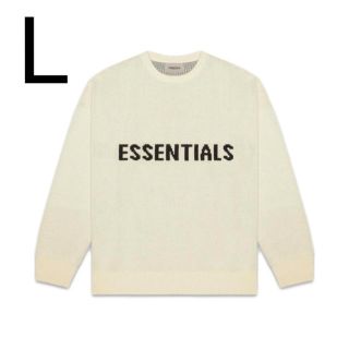 フィアオブゴッド(FEAR OF GOD)のFog Essentials Knit Sweater Cream Lサイズ(ニット/セーター)