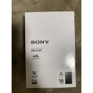 ウォークマン(WALKMAN)のSONY ウォークマン　NW-A105 ブラック　16GB(ポータブルプレーヤー)