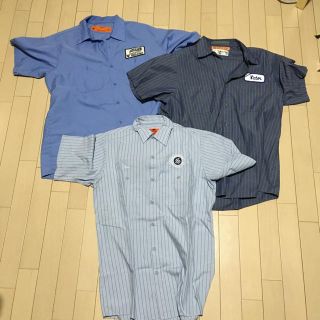 Redkap 半袖ワークシャツ　3枚セット　中古(シャツ)