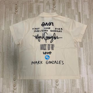 マーキーズ(MARKEY'S)の【最終値下げ】MARK GONZALES 開襟シャツ 100cm キナリ(Tシャツ/カットソー)