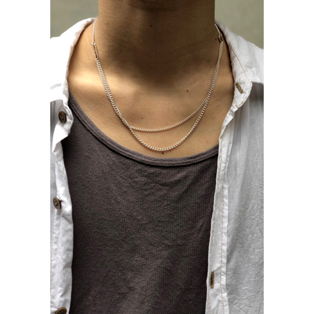 メンズ_thee chain necklace