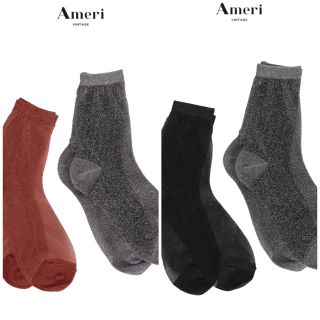 アメリヴィンテージ(Ameri VINTAGE)の【Ameri VINTAGE】SHEER GLITTER SOCKS 2セット(ソックス)