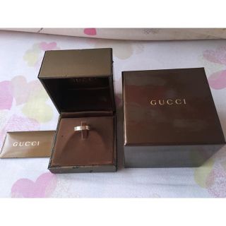 グッチ(Gucci)のグッチ アイコン リング 750 (K18) ホワイト ゴールド(リング(指輪))