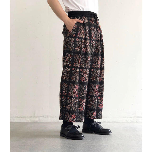 SasquatchfabrixFLOWER PATTERN WIDE PANTS