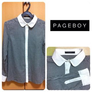 ページボーイ(PAGEBOY)のPAGEBOY ギンガムチェックシャツ(シャツ/ブラウス(長袖/七分))