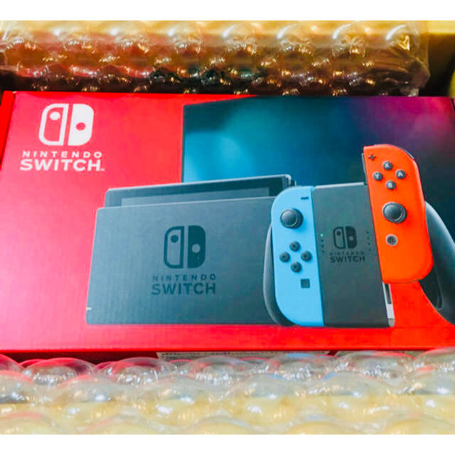 最短発送送料無料 新品 任天堂 ニンテンドースイッチ 本体 ネオン ブルー レッド