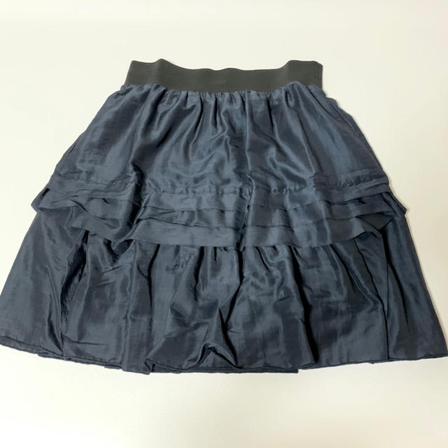 ■美品■F.O.B COOP ENTHESE/フォブコープアンテーゼ/紺スカート レディースのスカート(ミニスカート)の商品写真