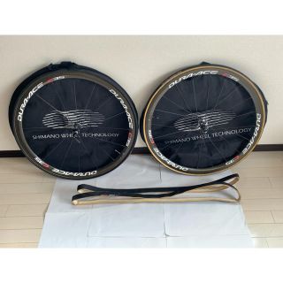 シマノ(SHIMANO)のシマノ  WH7900 C35 カーボンチューブラー　新品タイヤ別途付(工具/メンテナンス)