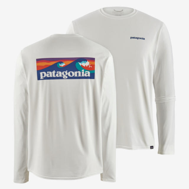 patagonia(パタゴニア)のロングスリーブ・キャプリーン・クール・デイリー・グラフィック・シャツ　XS メンズのトップス(Tシャツ/カットソー(七分/長袖))の商品写真