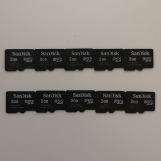 サンディスク(SanDisk)のSanDisk microSDカード 2GB 10枚セット　マイクロSDカード(その他)