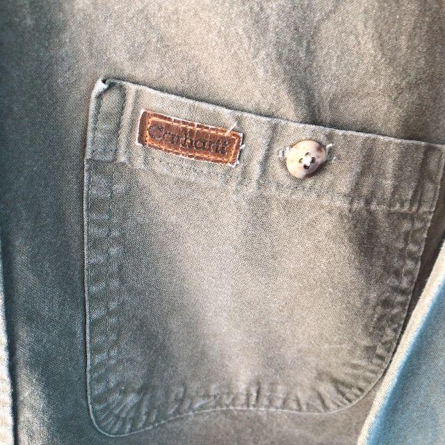 carhartt(カーハート)のCARHARTT ボタンダウンシャツ レザータグ メンズのトップス(シャツ)の商品写真