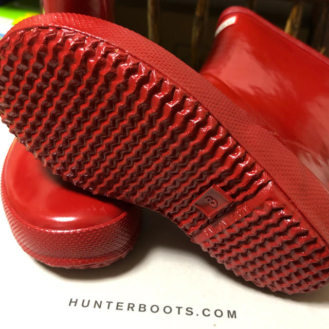 HUNTER(ハンター)の新品　ハンター　キッズ　レインブーツ　UK8 キッズ/ベビー/マタニティのキッズ靴/シューズ(15cm~)(長靴/レインシューズ)の商品写真
