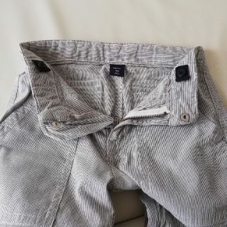 ギャップキッズ(GAP Kids)のGAP KIDS 130 ストライプ綿100%パンツ(丈調整可能)(パンツ/スパッツ)