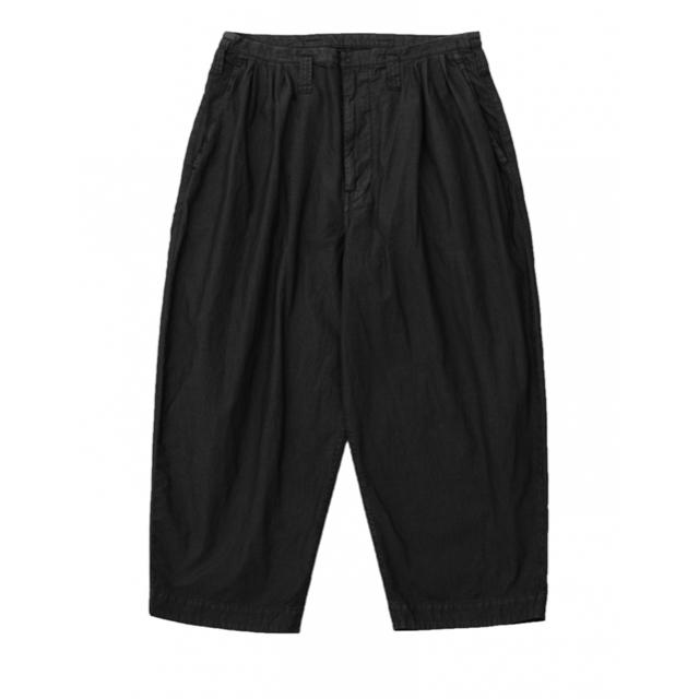 PORTER CLASSIC POPLIN JAZZ PANTS - BLACK - nayaabhaandi